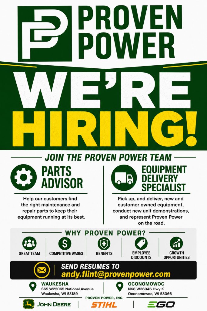 Jobs at Proven Power in Waukesha and Oconomowoc